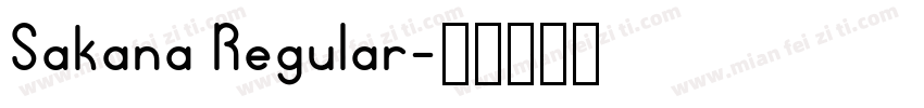 Sakana Regular字体转换